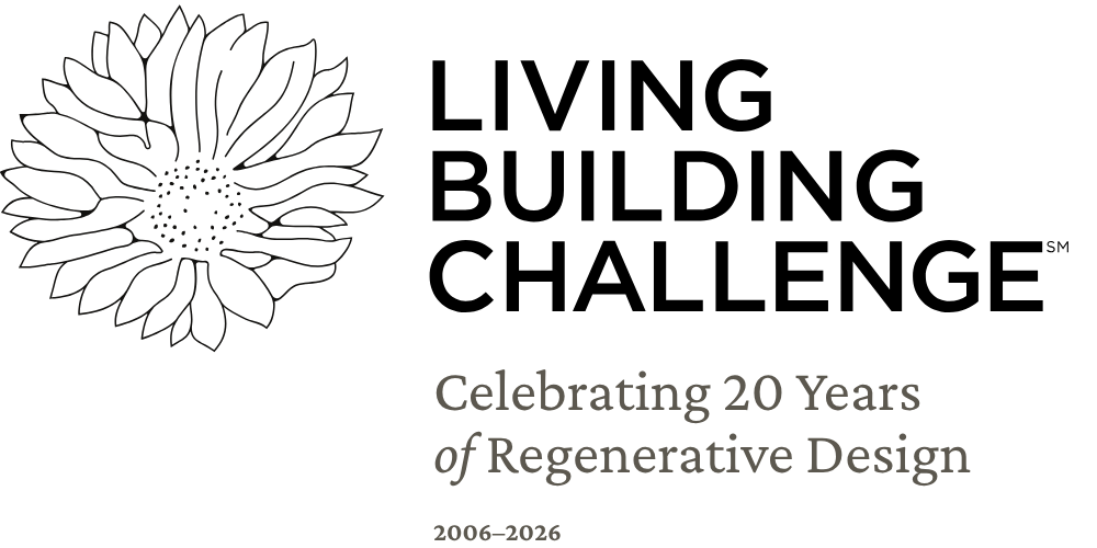 Banner celebrating 20 years of regenerative design left features a line drawn flower on a black background and the text celebrating 20 years of regenerative design with 20062026